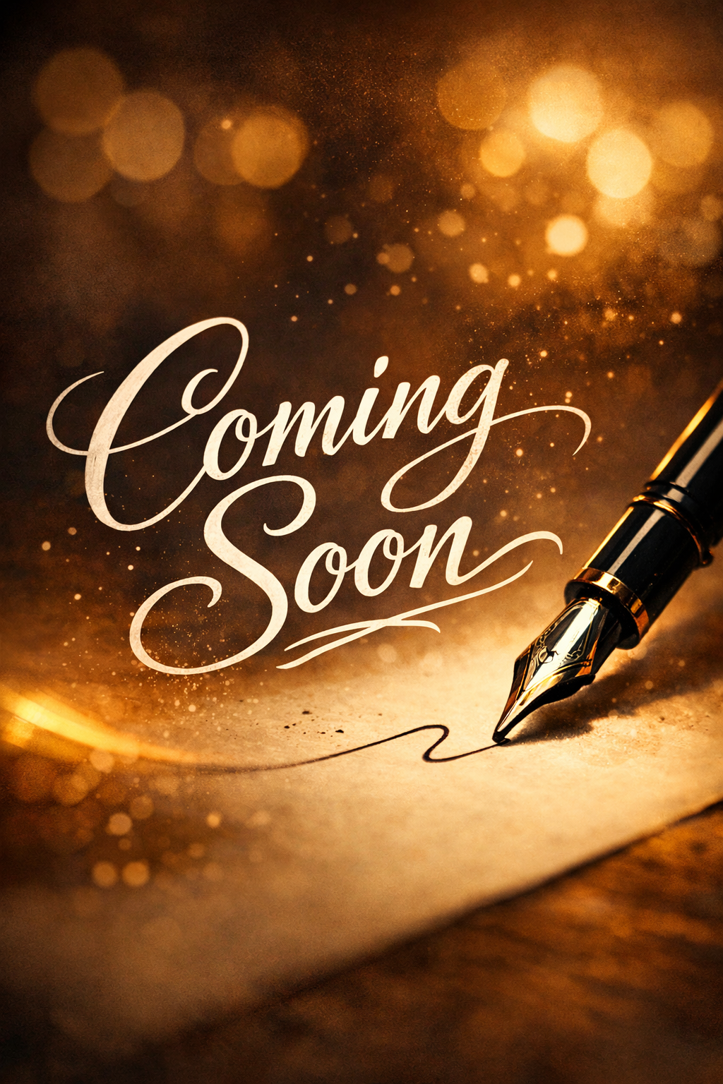 photo stylistic image saying Coming Soon in a script format with a pen writing the words-1
